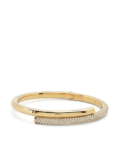 Swarovski Dextera Crystal-embellished Bangle In Gold