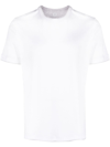 Eleventy Hem And Collar Contrast T-shirt In White