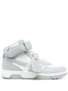 Off-white Out Of Office Mid-top Sneakers In Gris