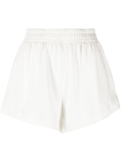 Styland High-waisted Organic-cotton Shorts In White