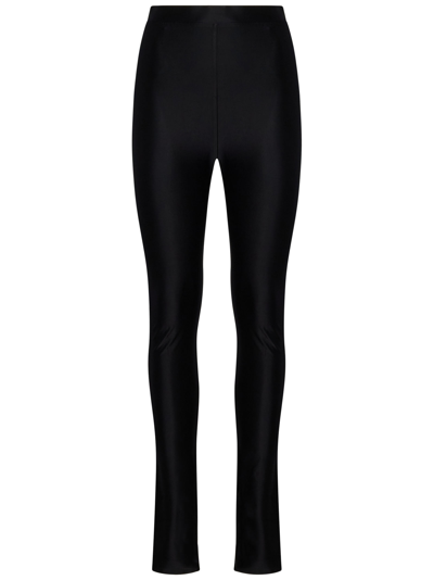 Alexandre Vauthier High Waist Stretched Leggings In Black