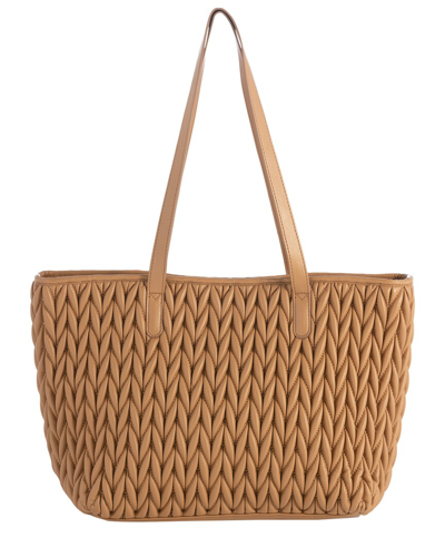 Shiraleah Ezra Travel Tote In Brown