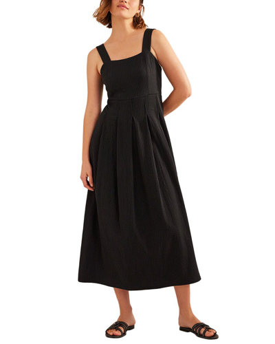 Boden Strappy Seersucker Midi Dress In Black ModeSens