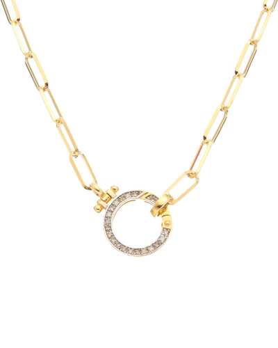 Meshmerise 18k Over Silver 0.20 Ct. Tw. Diamond Necklace