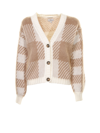 WOOLRICH CARDIGAN WITH CHECK PATTERN