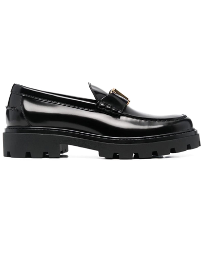 Tod's T Timeless Loafers In Black Leather
