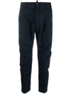 Dsquared2 Blue Medium Waist Trousers In Blu