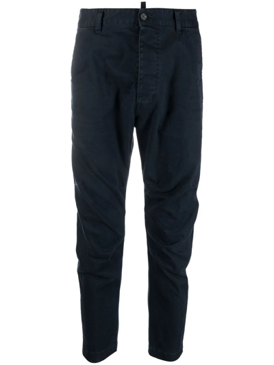 Dsquared2 Blue Medium Waist Trousers