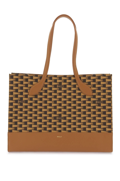 Bally 'pennant' Tote Bag In Marrone