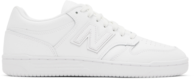 New Balance White 480 Sneakers