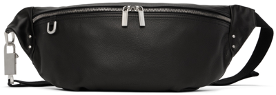 Rick Owens Black Leather Pouch In 09 Black