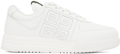 Givenchy Monogram-pattern Leather Sneakers In White