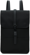 Rains Mini Rectangular Backpack Adjustable Straps In Black
