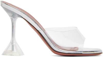 Amina Muaddi Lupita Glass Slipper Sandal In Transparent