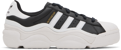 Adidas Originals Superstar Chunky-sole Leather Sneakers In White/black