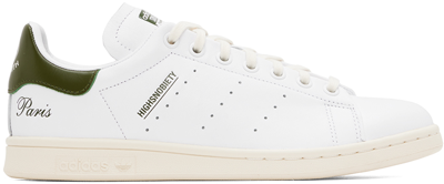 Adidas Originals White Highsnobiety Edition Stan Smith Sneakers In Ftwr White/ftwer Whi