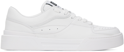 Dolce & Gabbana Low-top Sneakers New Roma Nappa Leather In White