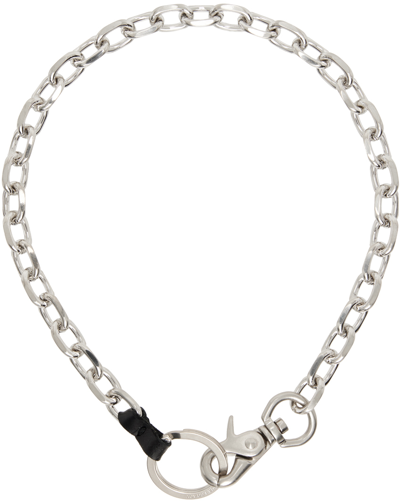 Our Legacy Ladon Chain Necklace In Matte Nickel | ModeSens