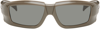 Rick Owens Gray Rick Sunglasses In 3409 Dust Grey/black