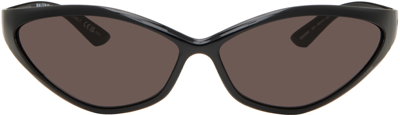 Balenciaga Black 90s Sunglasses In 001 Black/black/blac