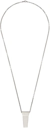 RICK OWENS SILVER TRUNK NECKLACE