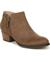 Lifestride Blake Zip Bootie In Cognac Faux Leather