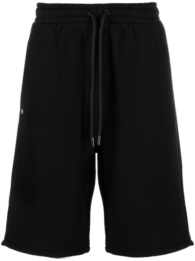 Off-white Logo-patch Track Shorts In Black