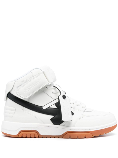 Off-white Out Of Office Mid Top Lea Sneakers In White | ModeSens Off-white Out Of Office Mid Top Lea Sneakers In White | ModeSens