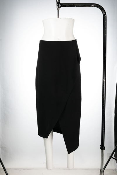 Iro Asymmetrical-hem Pencil Skirt In Black