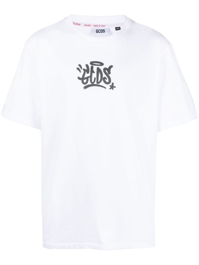 Gcds White  Graffiti T-shirt
