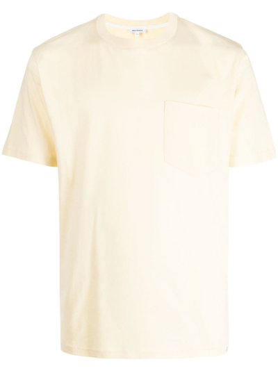 Norse Projects Johannes Pocket T-shirt In Yellow