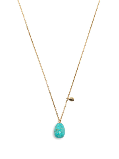 The Alkemistry 18kt Yellow Gold Turquoise Pendant Necklace