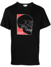 Alexander Mcqueen Skull-print Cotton T-shirt In Schwarz