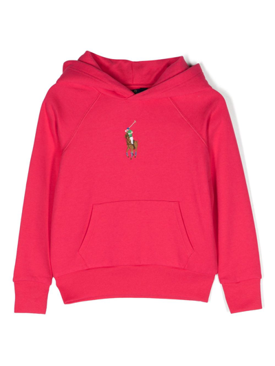 RALPH LAUREN POLO PONY-EMBROIDERED COTTON HOODIE
