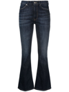 Dondup Mandy High-waist Bootcut Jeans In Blue