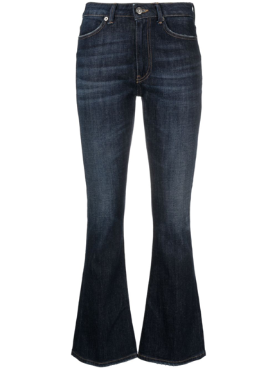 Dondup Mandy High-waist Bootcut Jeans In Blue