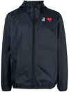 Comme Des Garçons Play X K-way Nylon Water-resistant Jacket In Blau