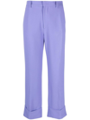 N°21 PRESSED-CREASE CROPPED TROUSERS