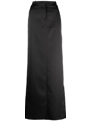Giuseppe Di Morabito Mid-rise Satin-finish Maxi Skirt In Schwarz