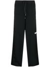 Oamc Logo-patch Track Pants In Schwarz