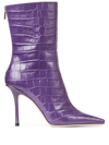 Jimmy Choo Rosie Stiefel Mit Spitzer Kappe 100mm In Purple