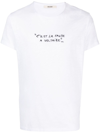 ZADIG & VOLTAIRE TOBY SLOGAN-EMBROIDERED T-SHIRT