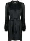 Zadig & Voltaire Ritchin Minikleid Mit Satin-finish In Black