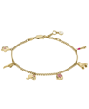 Fossil X Barbie® Charm Bracelet In Gold Tone