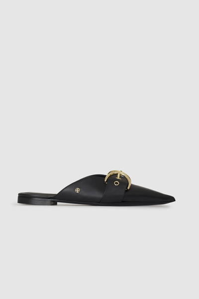 Anine Bing Zoe Flats In Black