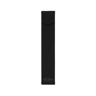 Smythson Bookmark In Panama In Black