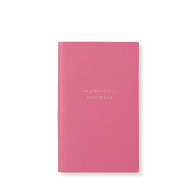 Smythson Inspirations And Ideas Panama Notebook In Peony