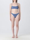 Lido Swimsuit  Woman In Gnawed Blue