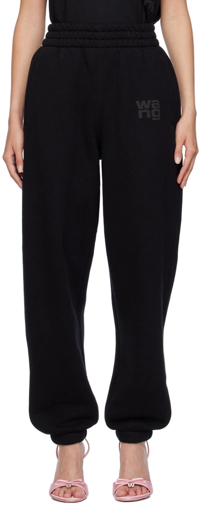 Alexander Wang T Alexanderwang.t Elasticated Track Pants In 001 Black