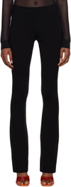 Heron Preston Black Flared Leggings In Black No Color